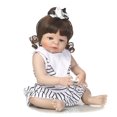 thumbnail image 3 of Muñeca de Reborn de exterior exterior exterior Real de 57cm, cuerpo completo de silicona suave, accesorios lavables, el más yotijar Muñeca Reborn de 22 pulgadas, 3 of 9