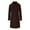 Coffee, variant on hotojiny Double Breasted Trench Coat for Women Notched Lapel Wool Blend Overcoat Fall Winter Pea Coats with Pockets