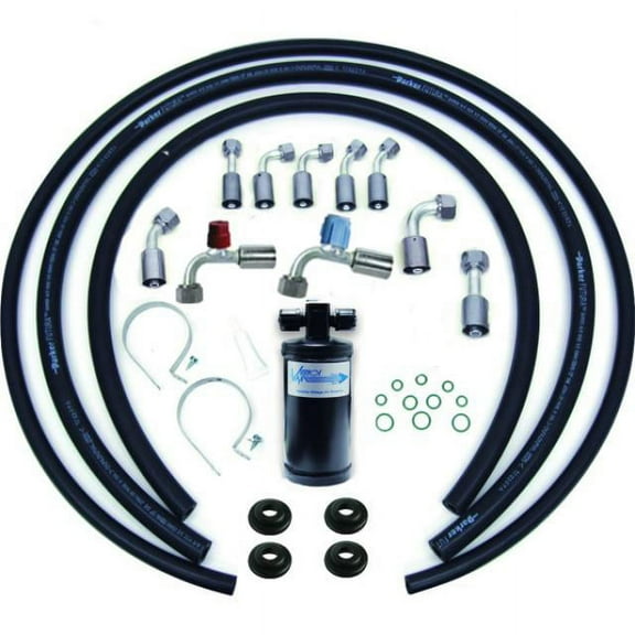 Vintage Air VIN547004 10 Fitting Universal Hose Kit with Drier