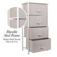 thumbnail image 5 of Simplify Adult Nonwoven 4 Drawer Storage Chest in Beige, 5 of 12