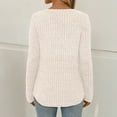 thumbnail image 4 of SUNBS Womens Tops Long Sleeve V Neck Shirts Fall Sweater Casual Blouses Fashion Outfits, 4 of 9