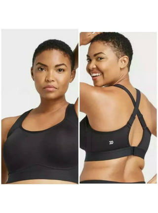 Women's Medium Support Seamless Zip-Front Sports Bra - All in Motion™  Heathered Gray XL