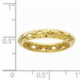 thumbnail image 4 of Sterling Silver Gold-Plated Carved Ring, 4 of 8