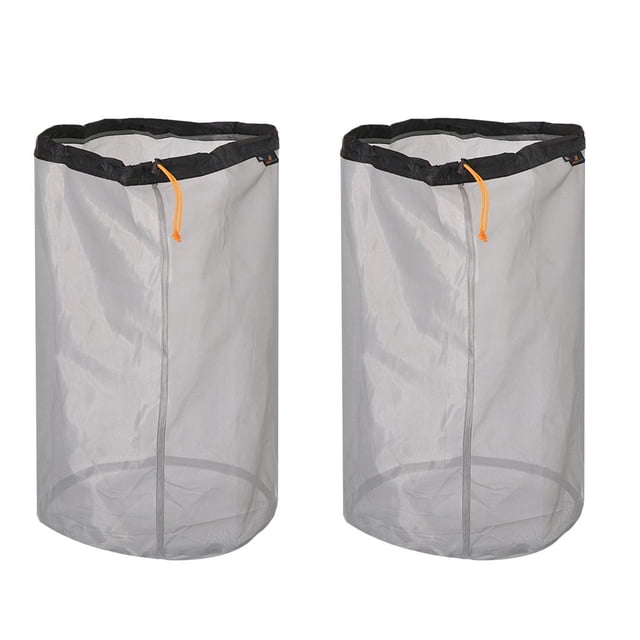 S SERENABLE -light Mesh Stuff Sack Storage Bag for Travel Camping XXL Black