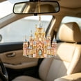 thumbnail image 4 of Acrylic Castle Christmas Ornament, Golden Castle Hanging Pendant, Magical Princess Castle Decor for Christmas Tree, 4 of 7