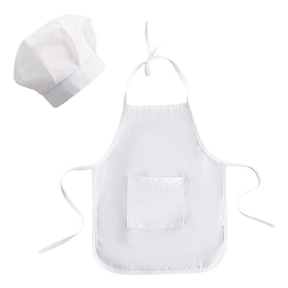 Disfraz blanco para bebés, accesorio para fotografía, disfraz de ño Zulema sombrero de delantal de chef