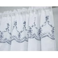 thumbnail image 2 of Olivia Gray PNF28979 54 x 84 in. Fleur Embroidered Single Rod Pocket Curtain Panel with 18 in. Valance, Rose, 2 of 24