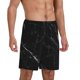 thumbnail image 2 of Fotbe Black Marble Texture Abstract Pantalones Cortos de Pijama para Hombre, Ropa de Dormir, Pantalones de Pijama Cortos para Hombre-Small, 2 of 6