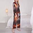 thumbnail image 2 of Bingfone Womens Pajama Sets Fire Sky Dragon Print,Long Sleeve Loungewear Pajamas Set-X-Large, 2 of 8