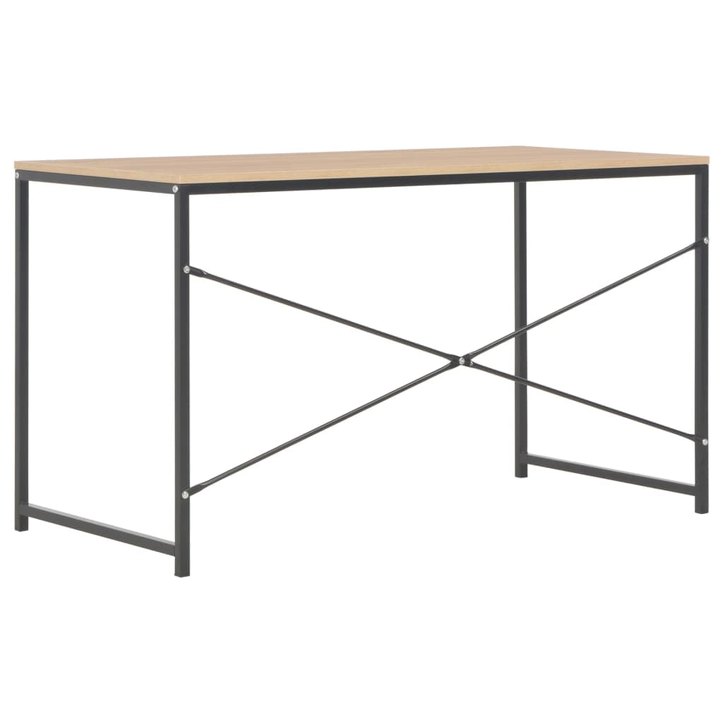 Lowestbest Computer Desk, Modern Writing Desk, PC Workstation for Home Office, Black and oak Lowestbest Computer Desk, Modern Writing Desk, PC Workstation for Home Office, Black and oak