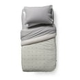 thumbnail image 3 of Fully Reversible Comforter in Savannah Gray, Twin and Twin XL Size, Clip Dot Soft Gray & White, by Dawn, 3 of 5