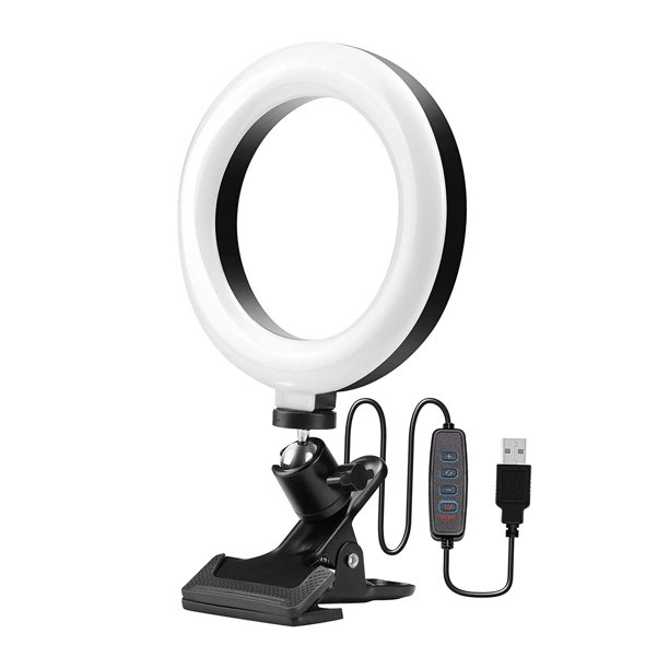 10 colores RGB Selfie de luz para la fotografía en Directo Streaming 6 pulgadas Baoblaze anillo de luz selfie