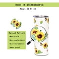 thumbnail image 3 of 20oz Sunflower Tumbler Cup, Insulated Stainless Steel Travel Coffee Mug with Lid Butterfly, Sunflower Gift for Women Sunflower lover Mom, 3 of 6
