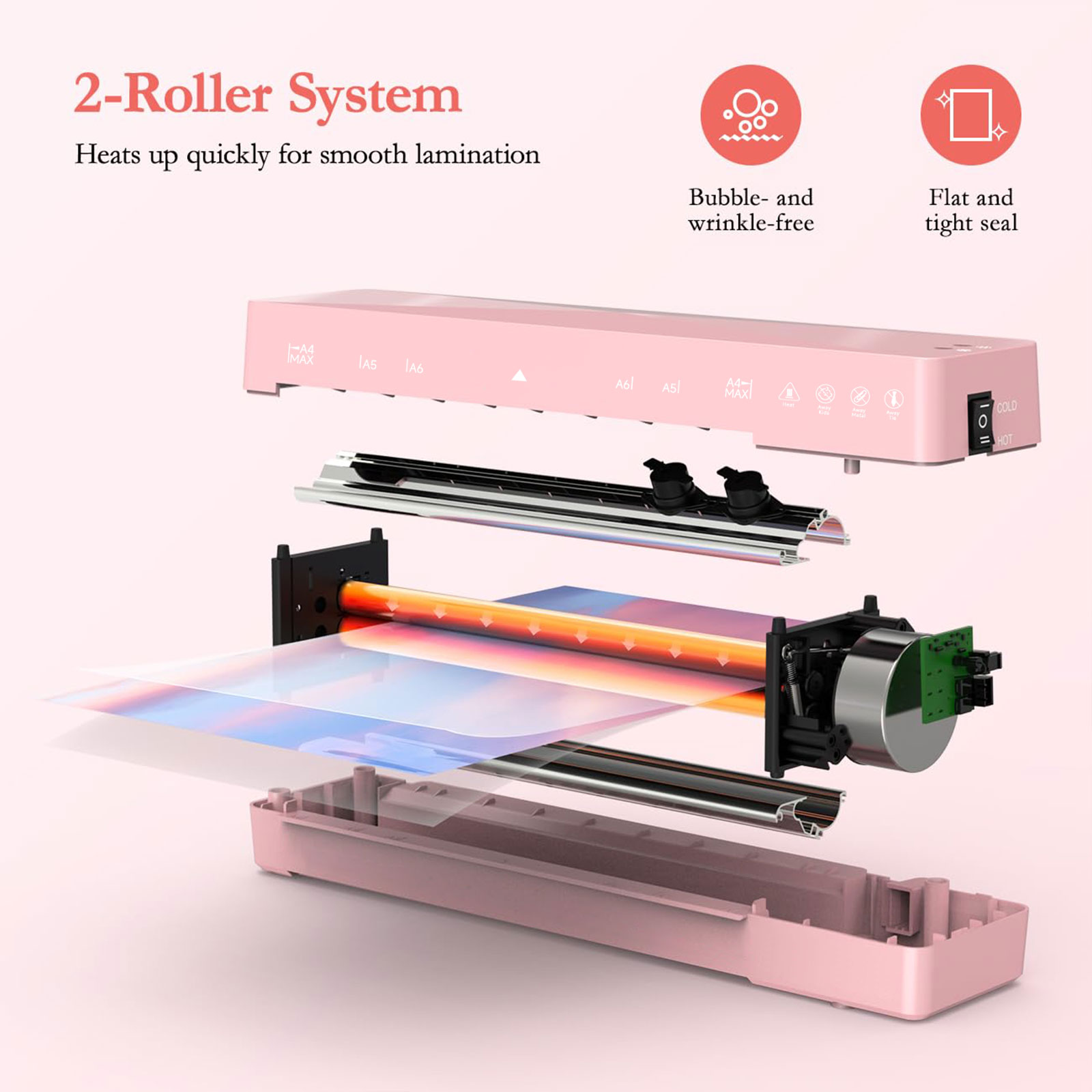 Crenova FNL001 A4 Thermal Laminator with Hot & Cold Modes photo 6