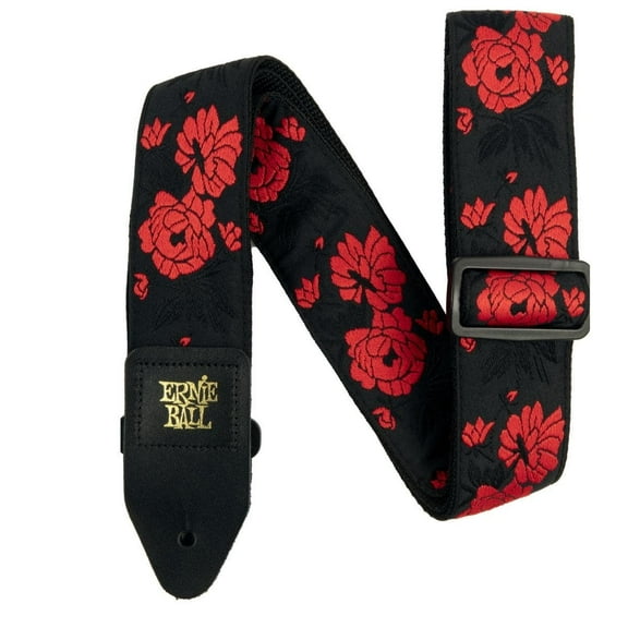 Ernie Ball Classic Jacquard Guitar Strap/Bass Strap - Tango Rose