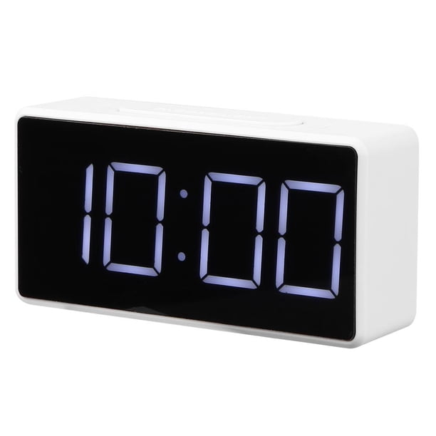 Kuymtek Reloj Despertador Digital LED Con Puerto USB Snooze Table Reloj Electrónico (Blanco)