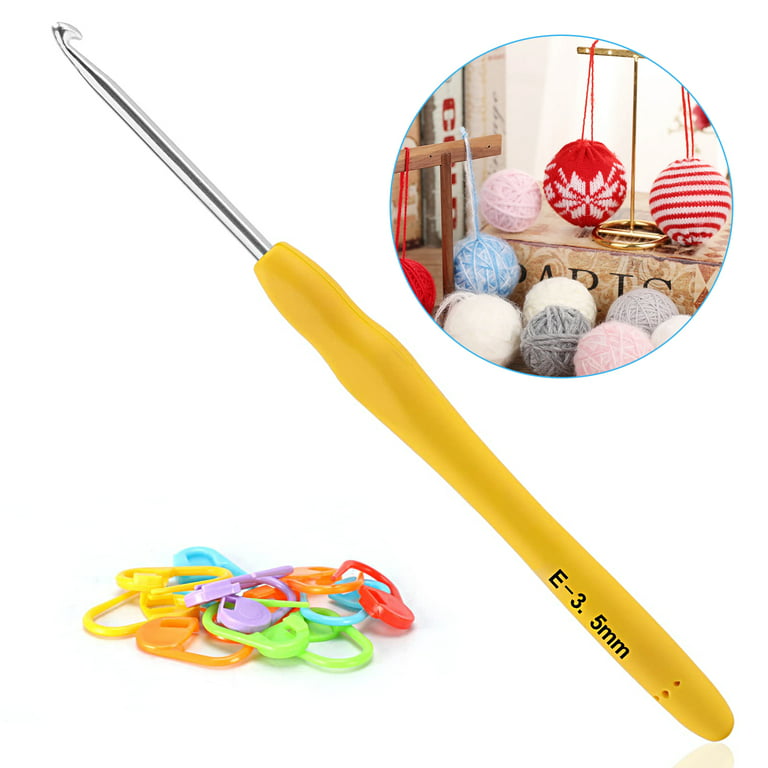 1pc Multicolor DIY Knitting Needle Soft Grip With Ergonomic Handle