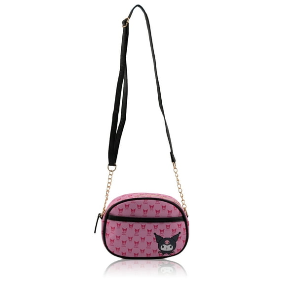 Sanrio Kuromi Purse Crossbody Handbag for Women | Vinyl Women's Shoulder Handbag | Kuromi Accessories for Girls
