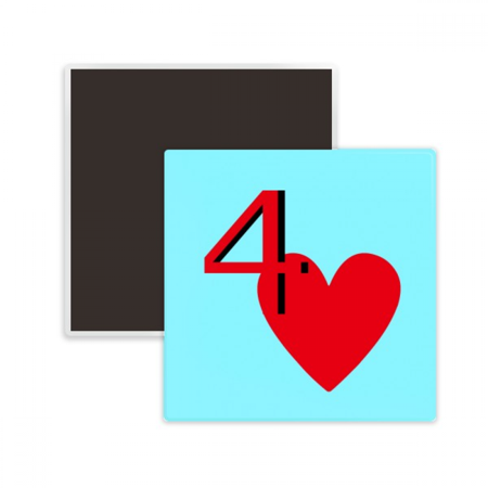 

Love Uranus Heart 4 Poker Square Ceracs Fridge Magnet Keepsake Memento