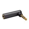 thumbnail image 2 of Adaptador de micrófono de audio 3.5 Mm Macho A Hembra 90 Grados Adaptador De ángulo Recto Conector De Micrófono De Audio Gris gris Magideal Adaptador de micrófono de audio, 2 of 5