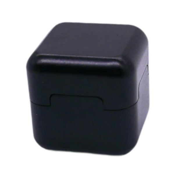 Caja de almacenamiento de metal para tiza de taco de billar, soporte para tiza de billar Negro