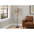 thumbnail image 2 of Monarch Specialties - Lighting, 73"H, Floor Lamp, Natural Rope, Black Metal, Modern, 2 of 4