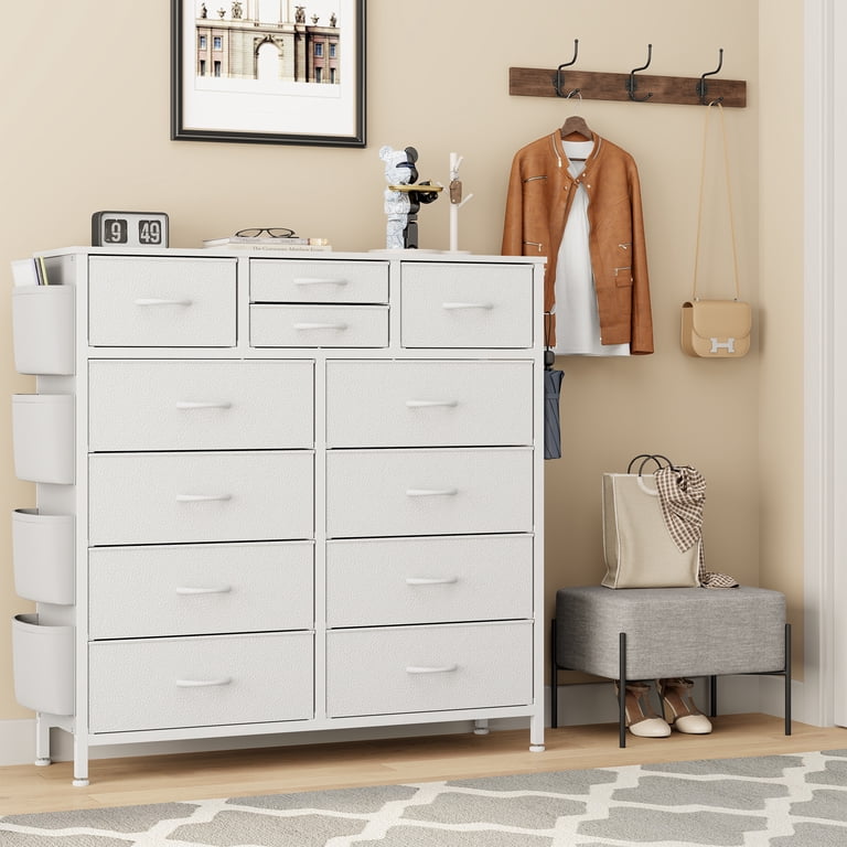LainTene Fabric Dresser with 12 Drawers Dresser for Bedroom Chests