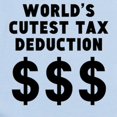 thumbnail image 2 of CafePress - Worlds Cutest Tax Deduction Body Suit - Baby Light Bodysuit, Size Newborn - 24 Months, 2 of 4
