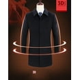 thumbnail image 2 of QueenLine 100% Cashmere High End Jackets Business Casual Woolen Coat, 2 of 4