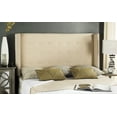 Safavieh Keegan Winged Tufted Headboard with Nail Heads