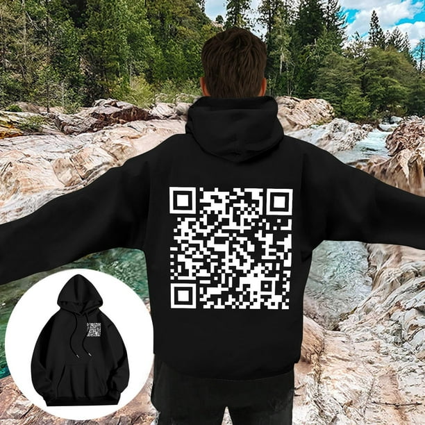 Sudadera con capucha para hombre, informal, a la moda, con estampado, de manga larga, con bolsillo, de poliéster