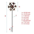 Mainstays 53" Copper Metal Wind Spinner