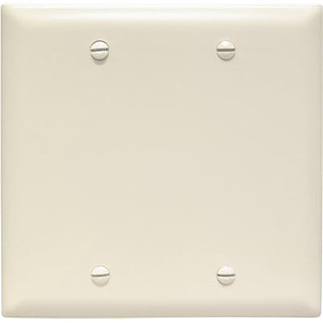 TP23LACC12 Nylon Wall Plate, 2 Gang, Light Almond