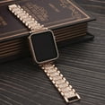 thumbnail image 2 of REQO Compatible for Apple Watch Band with Screen Protector Case, Jewelry Replacement Bands 46mm 45mm 44mm 42mm 41mm 40 mm 38mm 2 Pack Protective Cover for iWatch Series 10/9/8/7/6/5/4/3/2/1/SE Women, 2 of 6