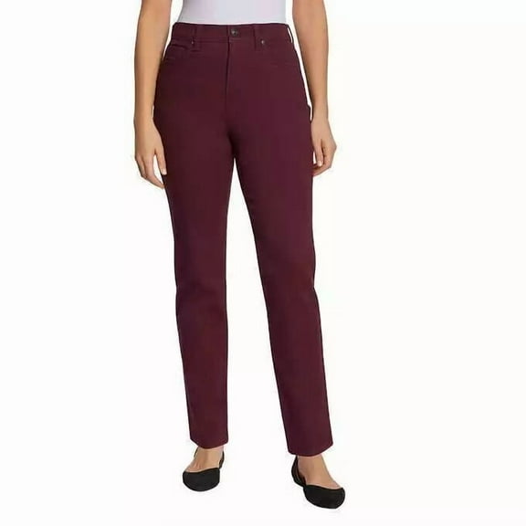 Gloria Vanderbilt Ladies' Amanda Stretch Denim Jean (10 SHORT RED HUCKLEBERRY)