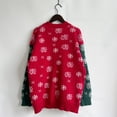 thumbnail image 3 of Suéter Navideño Mujer Gibobby de punto manga larga cuello redondo Rojo L, 3 of 5
