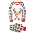thumbnail image 3 of DuAnyozu Family Christmas Elk Pattern Round Neck Long Sleeves Pajamas Trousers, 3 of 9