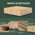 thumbnail image 2 of for Nespresso Vertuo Capsules (NV145) - Premium Bamboo Coffee Pod Drawer, 45 Big or 60 Small Vertuoline Pods Organizer - 13.25"Wx14"Dx3.9"H (Natural), 2 of 6