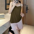 thumbnail image 5 of JGGSPWM Women's Camisole Tops Basic Breathable Tank Spaghetti Strap Tank Tops Layer Outing Camis Green XL, 5 of 6