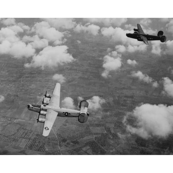 U.S. Air Force Consolidated B-24 Liberators History (36 x 24)