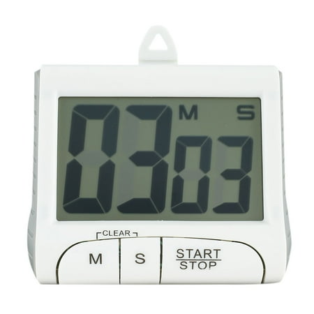 

Digital Kitchen Timer with Stopwatch Portable Large LCD Display Magnetic Countdown Timer Battery Powered Magnetic Countdown Timers with Loud Alarm for Cooking Classroom Bathroom Teachers Kids