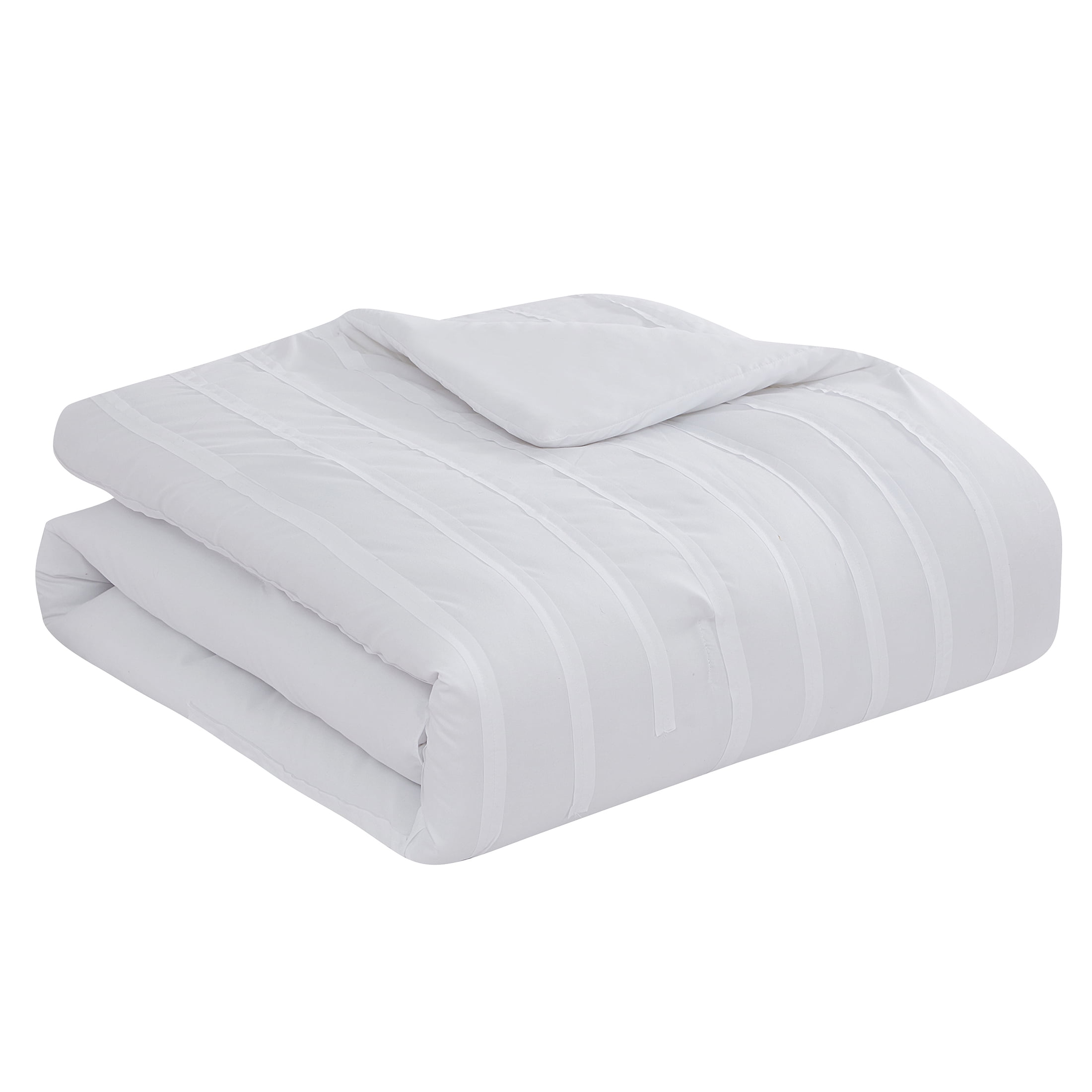 Jade + Oake Ridney 3-Piece White Striped Comforter Set, King