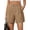 03 Coffee, variant on Women's Summer Dressy Casual Elastic Waist Wide Leg Suit Tailored Shorts Comfy Elagant Work Trouser Shorts with Pocketsts