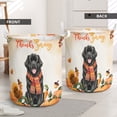 thumbnail image 2 of Happy Thanksgiving Newfoundland with Turkey Pumpkins Autumn Vibes Foldable Laundry Basket Newfie Dog Lover Gifts Organizer Storage with Handles - 12018, 2 of 5