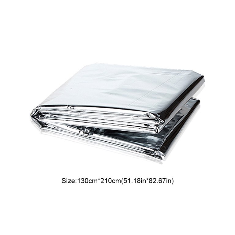 Jygee Emergency Blanket Outdoor Survival Thermal Cover Gear Backpacking  Foldable Reflective Keep Warm Tent Sleeping Accessory Silver 130x210cm -  Walmart.com