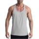 thumbnail image 2 of pstuiky Camisetas sin mangas para hombre, Camiseta deportiva informal de cuello redondo para hombre, de moda, color sólido Tops elegantes para mujer s, 2 of 8