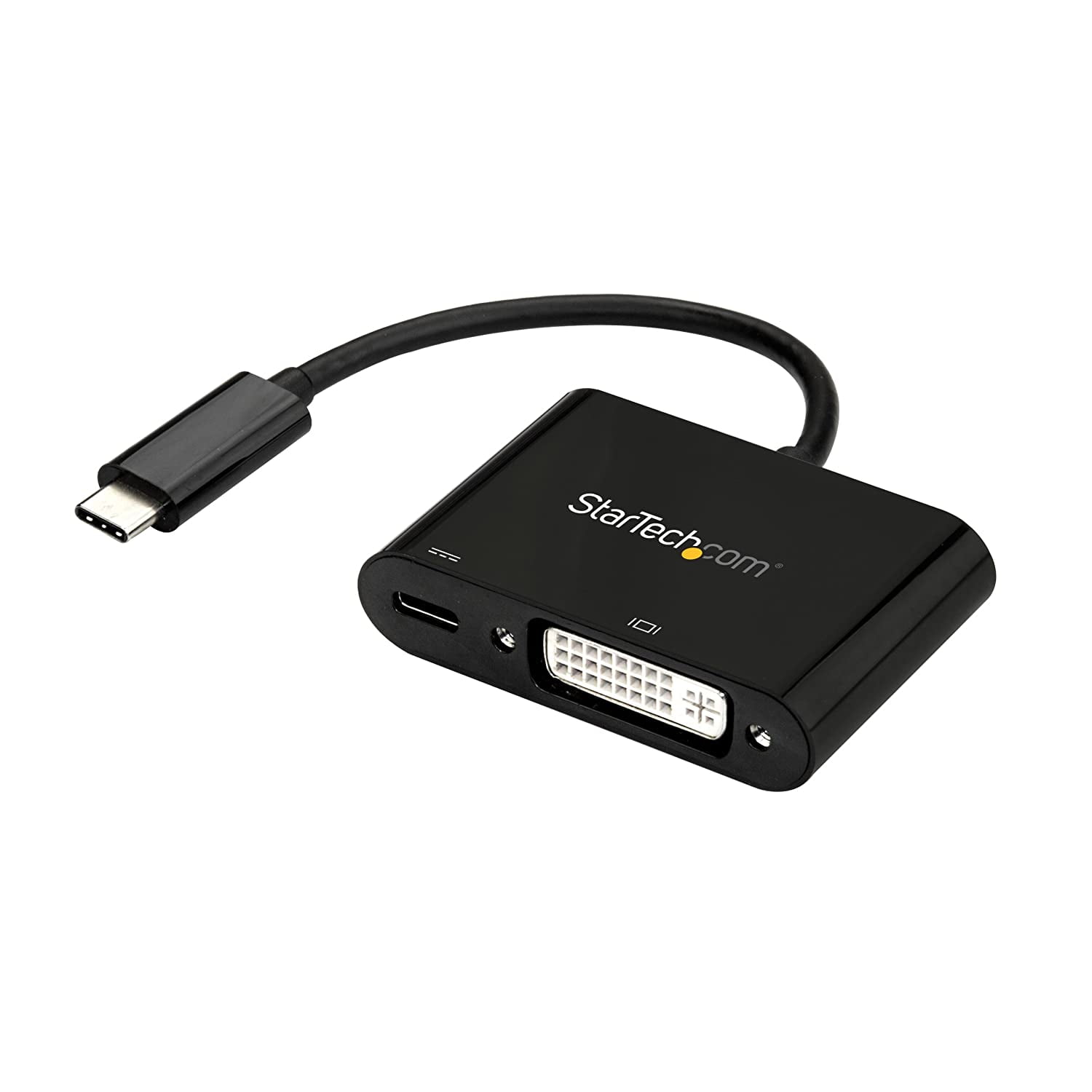 StarTech.com USB C to DVI Adapter with Power Delivery - 1080p USB Type .