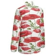 thumbnail image 5 of Poppy Flower Draw Long Sleeve Blouse Woman Streetwear Casual Shirts Summer Oversize Woman Streetwear Clothing Birthday Present, 5 of 7