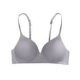 thumbnail image 2 of ALLLIST Unlined Womens Bras No Underwire Full Coverage Training Gray Plain Cozy Bralette Women Lingerie Size S-XL, 2 of 9