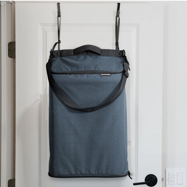 Cesta de ropa colgada CleverMade Ocean/Dark Charcoal